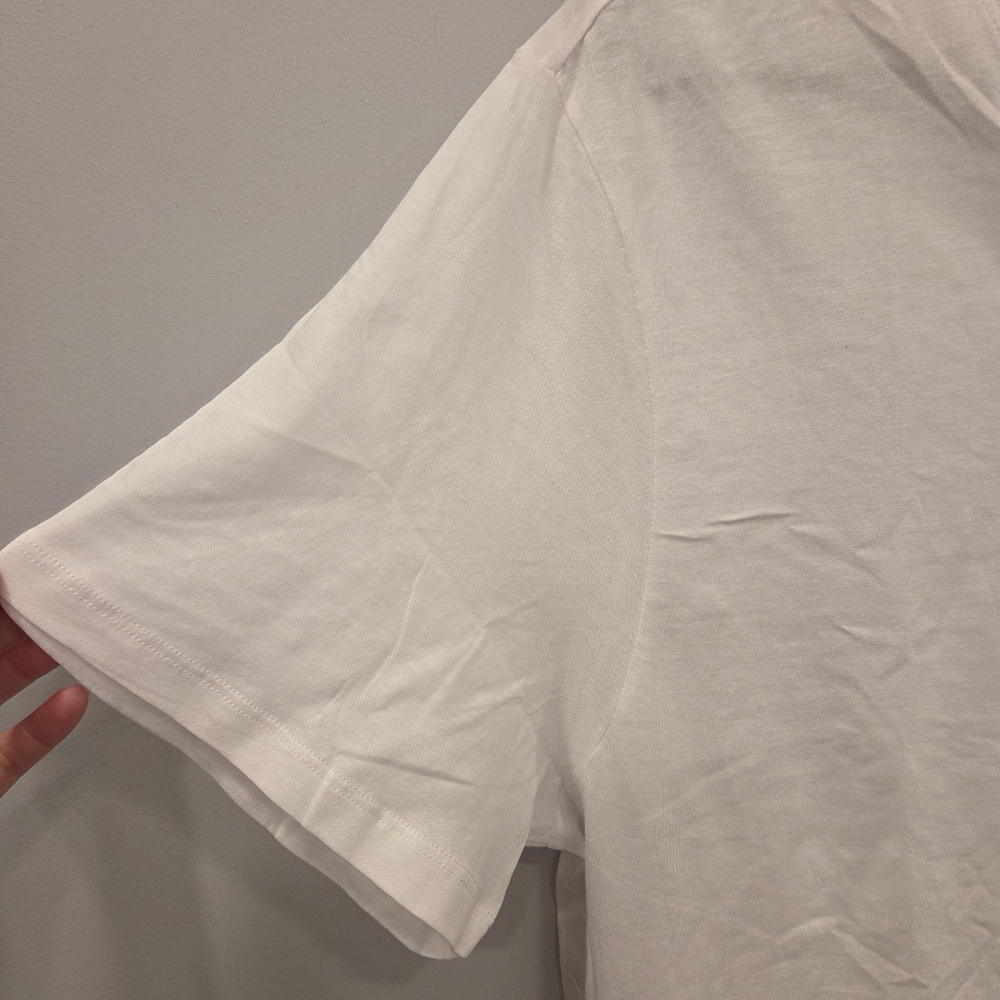 GAP V Neck White Classic Tee XL - Picture 4 of 6